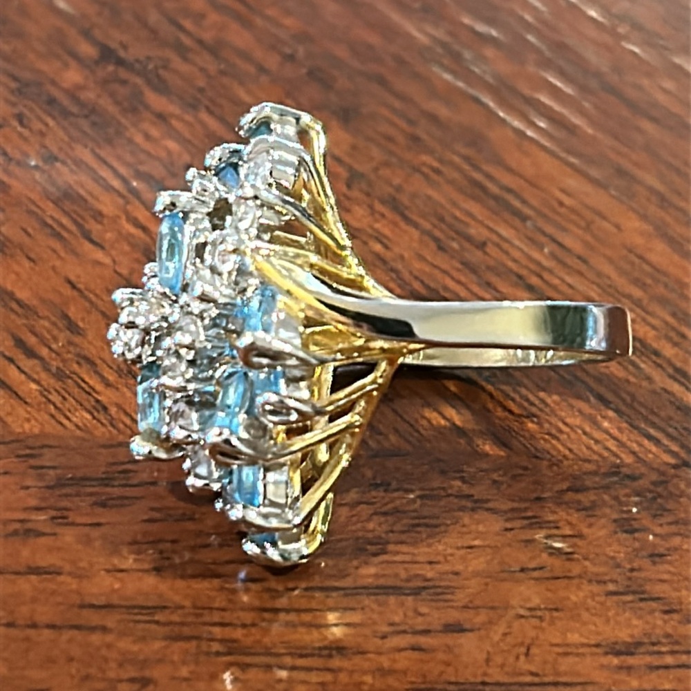 Blue Ring.  6 1/2 - Picture 15 of 17